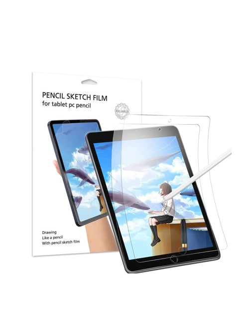 [2 Pack] Paper Screen Protector for iPad 10.2 inch (2021/2020/2019), Matte PET Paper Film for iPad 10.2 (9th / 8th / 7th Generation), Anti Glare Like Paper Screen Protector for Drawing, Writing