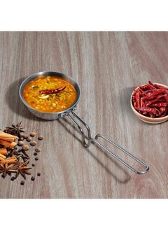 VINOD Platinum Triply Stainless Steel Tadka Pan Large  - Image 3