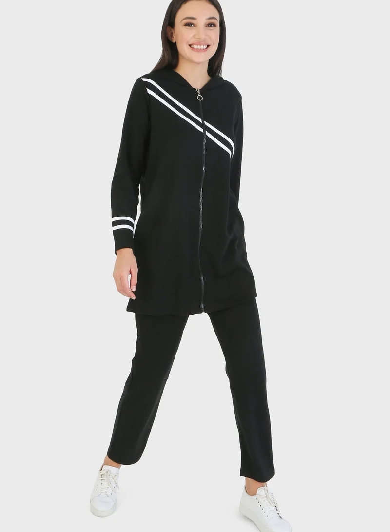 تافين من مودانيسا Stripe Detail Tunic & Pants Set