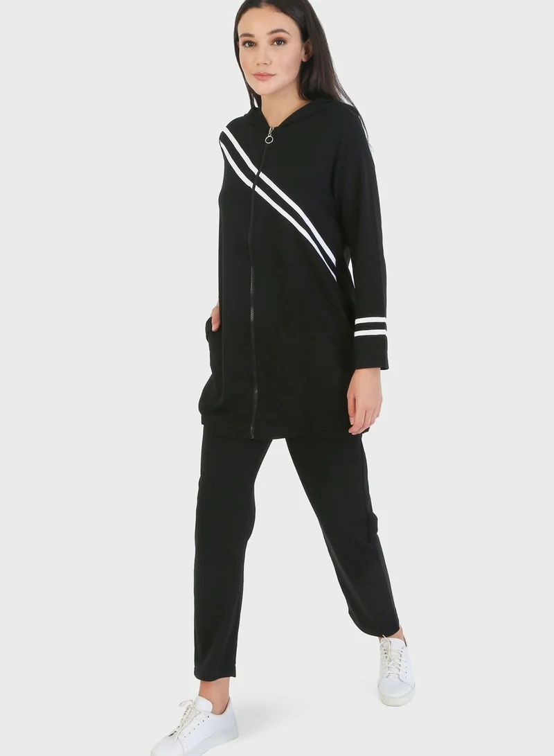 تافين من مودانيسا Stripe Detail Tunic & Pants Set