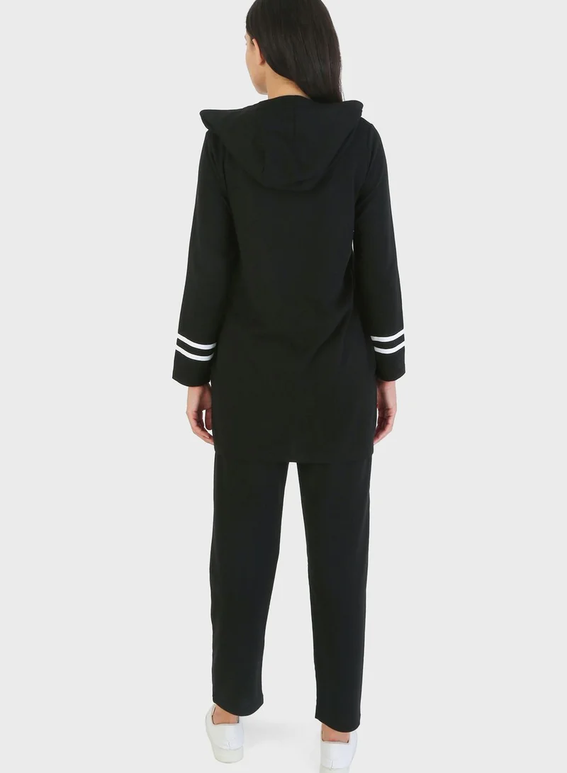 تافين من مودانيسا Stripe Detail Tunic & Pants Set