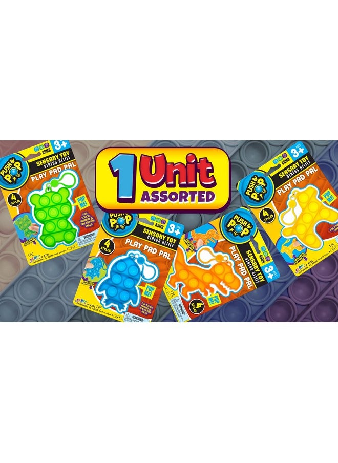 Pop It Keychain Bubble Fidget Toy (1 Unit Random Assorted) Sensory Toys Push Cheap Popper Popping Toy Cheap Popper Fidget Toy Pack Stress Relief Toy Game Birthday Party Favors Stuffers 47811