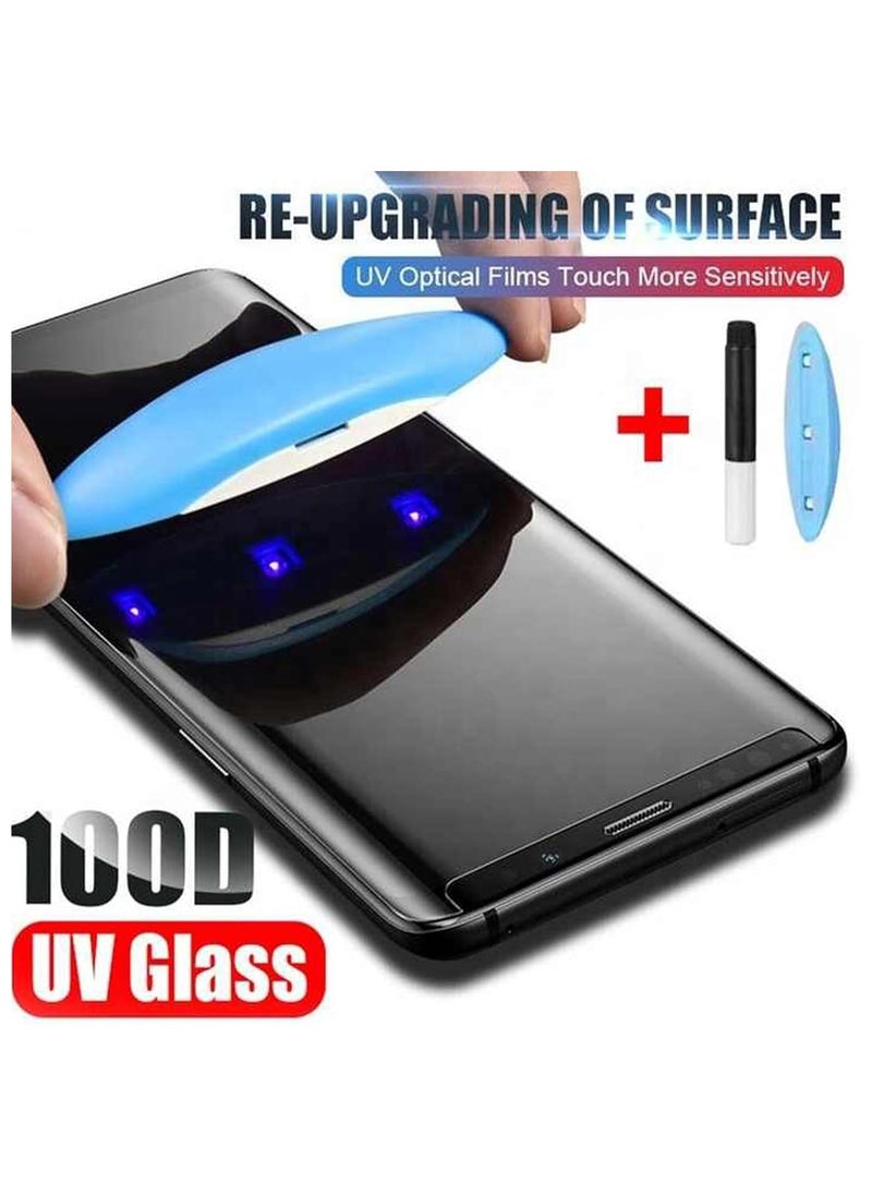Generic Full Glass Screen Protector For Samsung Galaxy S25 Ultra UV Tempered Glass Full Glue Cover Screen Protector For Samsung Galaxy S25 Ultra Fingerprint Unlock Screen Glass Film  - Image 2