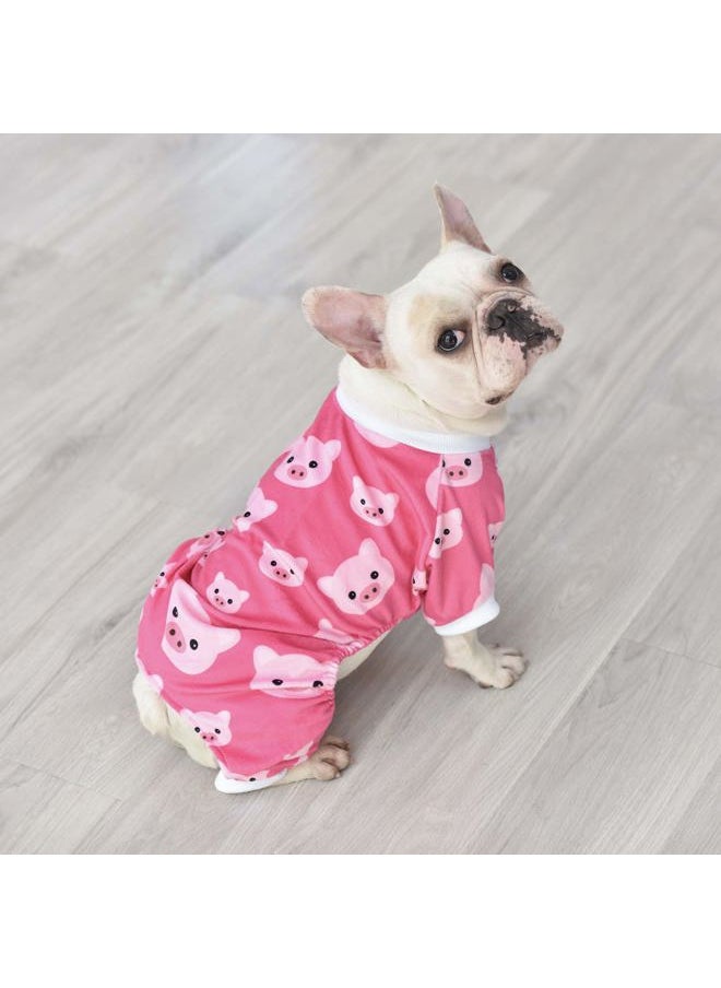 CuteBone - Dog Christmas Pajamas Puppy Onesies Small Dogs Soft Pjs Coat Cat Apparel Comfy Pet Clothes Outfit Doggie Bodysuit P46M - Image 1