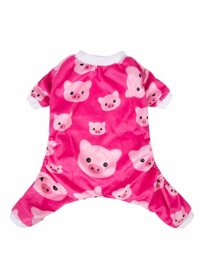 CuteBone - Dog Christmas Pajamas Puppy Onesies Small Dogs Soft Pjs Coat Cat Apparel Comfy Pet Clothes Outfit Doggie Bodysuit P46M - Image 1