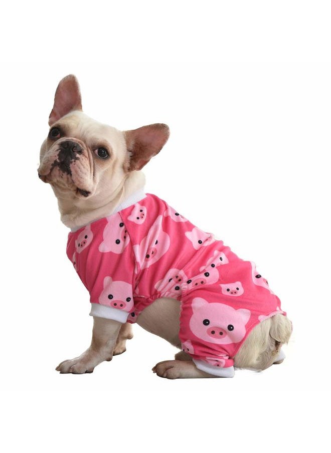 CuteBone - Dog Christmas Pajamas Puppy Onesies Small Dogs Soft Pjs Coat Cat Apparel Comfy Pet Clothes Outfit Doggie Bodysuit P46M - Image 1