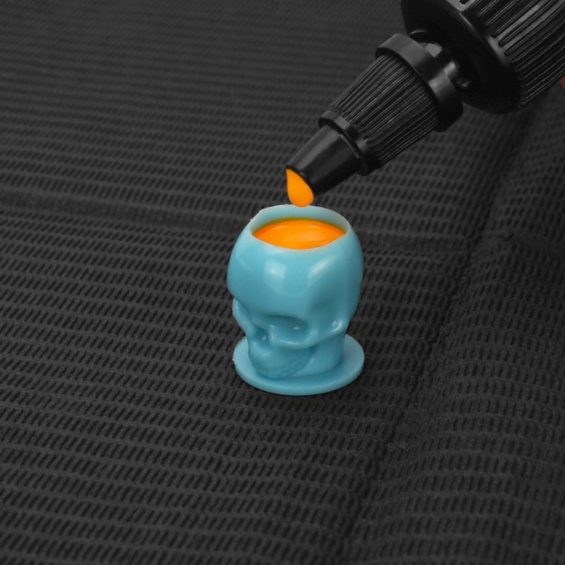 Ink Caps Cups - 200pcs Mixed Tattoo Caps Cups With Base Pigment Cups  Tattoo ink Microblading Makeup Tattooing Supplies - Image 4