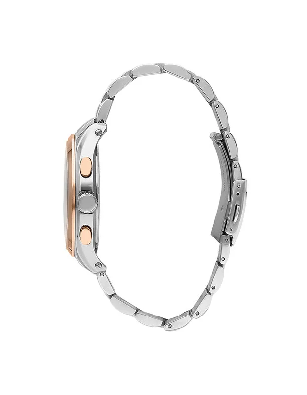 BEVERLY HILLS POLO CLUB Beverly Hills Polo Club BP3304X.460 Men's Multi Function Display Watch & Metal Strap Silver