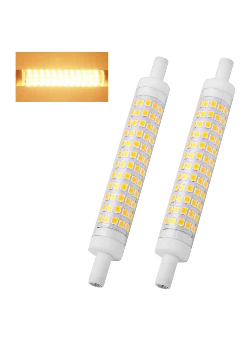 Zikra R7S Dimmable Linear LED Bulb, 118mm Natural White 4000K 1000 Lumen, Double Ended J Type 10W Halogen Replacement Bulb for Floor Lamp, Work Light, Security Light, 2Pcs - Image 1