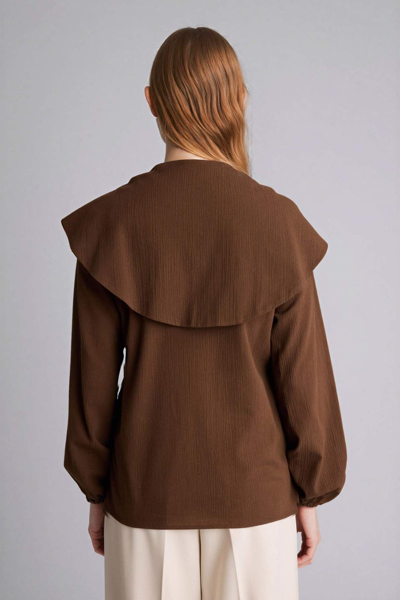 DeFacto 100% Cotton Regular Fit Long Sleeve Tunic - Image 4