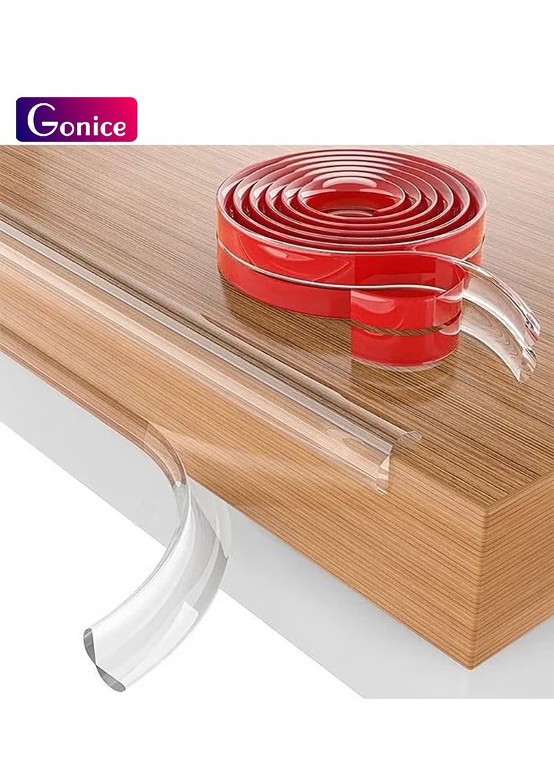 Tables Corner Guards Child Safety, Soft Silicone Bumper Strip Furniture Clear Toddler Edge Protectors Baby Proofing 20ft(6m)