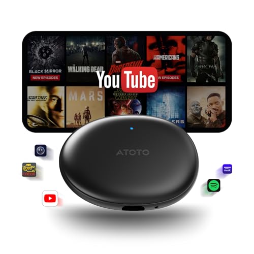 ATOTOZONE AD5 AI Box Wireless CarPlay Adapter & Android Auto, 2025 Upgrade Ai Box CarPlay Compatible with YouTube, AI DriveChat, Dual Wi-Fi, Dual BT, for OEM Wired CarPlay/Android Auto - Image 1