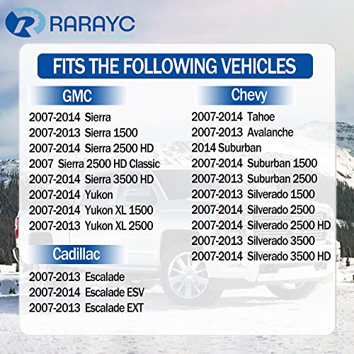 RARAYC Interior Door Handles Pair Driver & Passenger Side Fits for 2007-2014 Chevy Silverado Tahoe Avalanche Cadillac Escalade GMC Yukon 81195 15935954 - Image 2