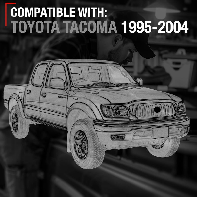 T1A Exterior Front Passenger Door Handle Replacement - Compatible with 1995-2004 Toyota Tacoma - Textured Black with Keyhole - OEM 69210-35020, 91318, 79345, TO1311117 - Image 5