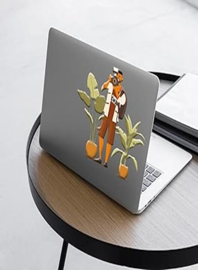 Generic Laptop skin size 15×15 on the outside and 8×7 on the inside, removable Laptop skin, Sticker multi-colored, transparent vinyl plastic sticker - 6221243350118