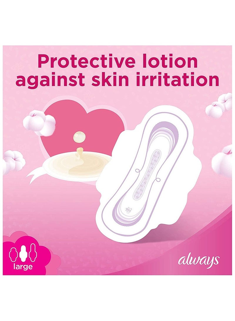 Always Cotton Soft Ultra Thin Large Sanitary Pads With Wings Pack Of 8'S - Image 4