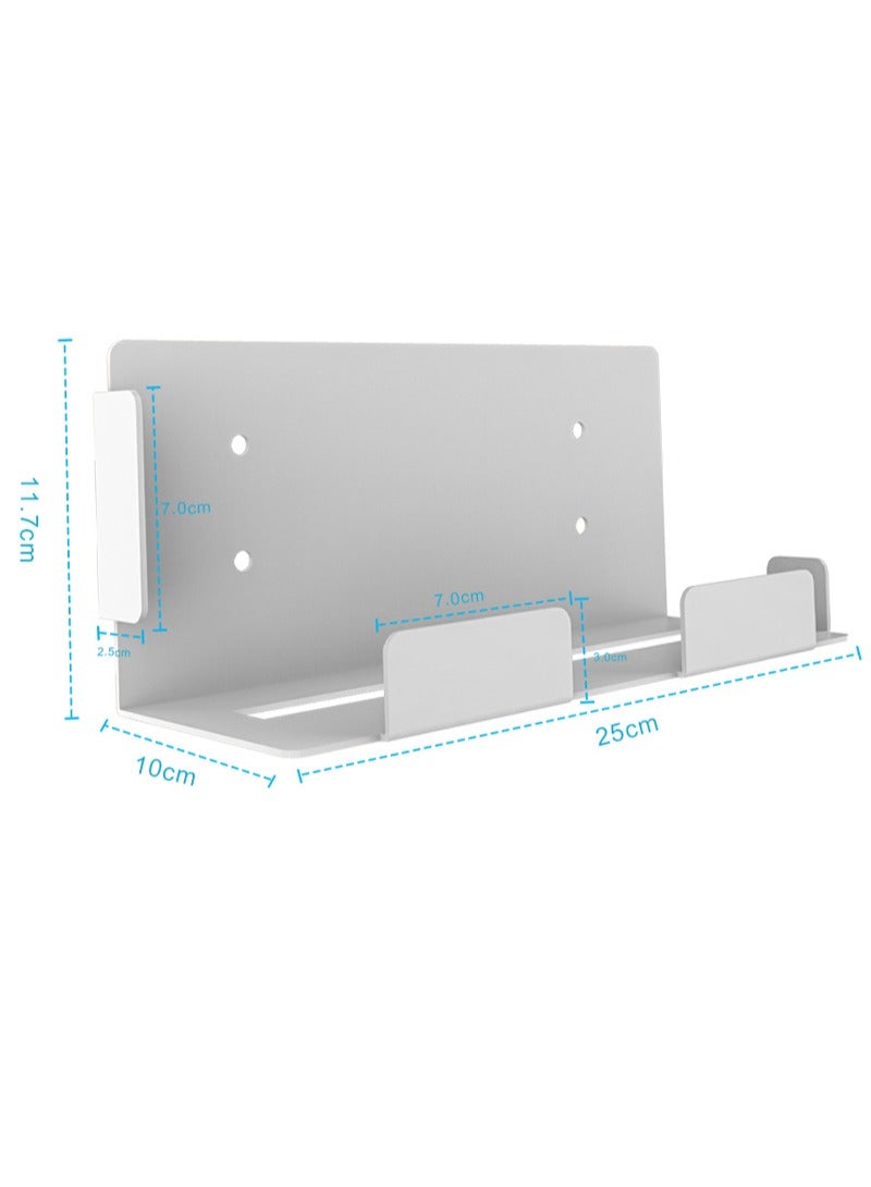 Wall Mount for PS5, Wall Mount Bracket Set, with Screwdriver and Screws, Sturdy Metal Wall Hanging Holder, Stand for PS5 Gaming Console Disk, White
