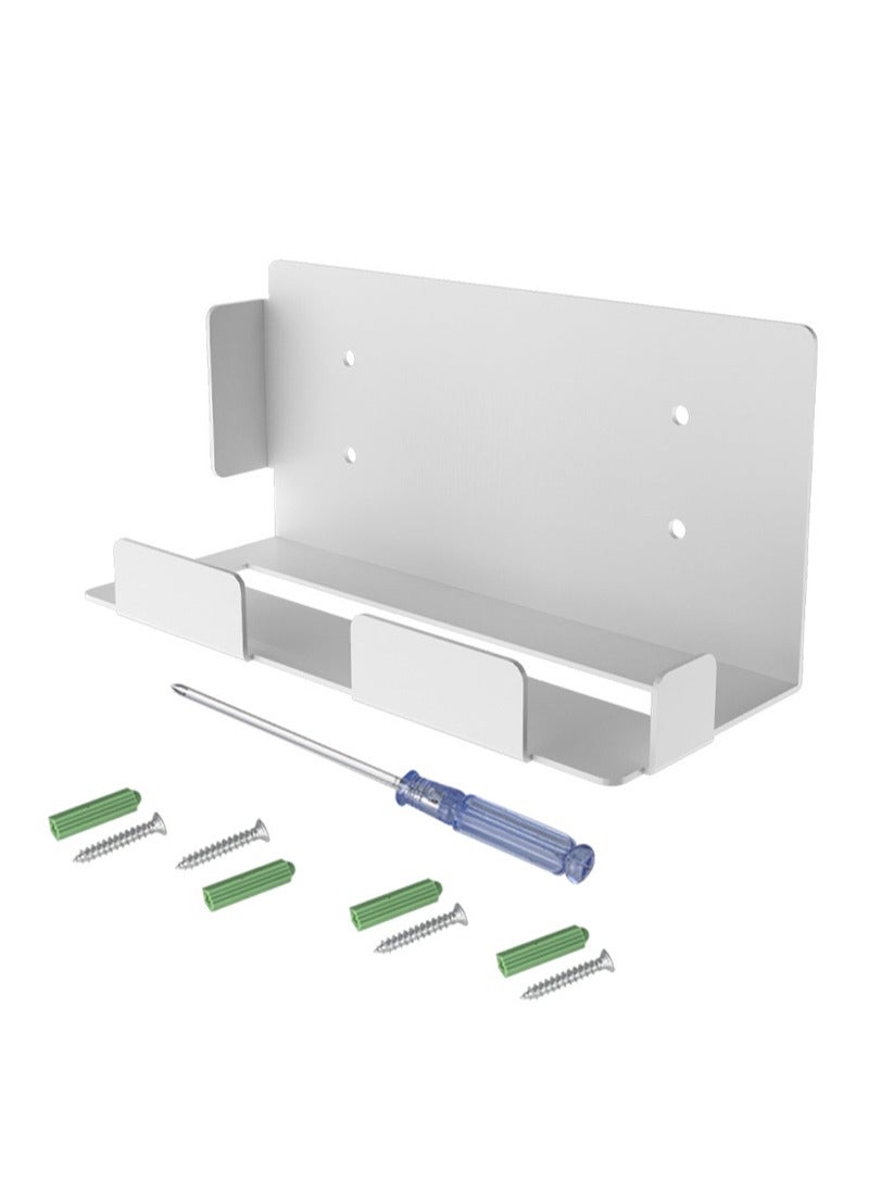 Wall Mount for PS5, Wall Mount Bracket Set, with Screwdriver and Screws, Sturdy Metal Wall Hanging Holder, Stand for PS5 Gaming Console Disk, White