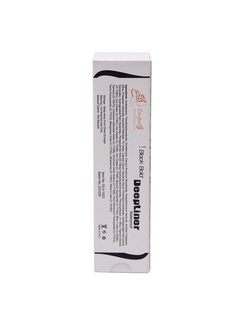 Everytime53 Everytime53 Women's Black Bold Deepliner Waterproof Eyeliner 6ml  - Image 5