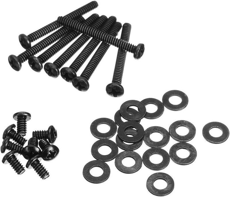 DENPETEC Water Cooling Radiator Fitting Screws Fan Mounting Screw Kit Durable Metal Water Cooling Radiator Screw Kit (Black) - Image 3