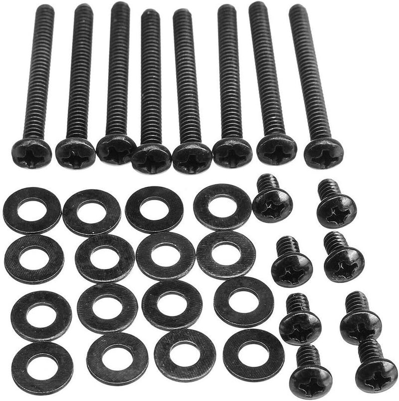 DENPETEC Water Cooling Radiator Fitting Screws Fan Mounting Screw Kit Durable Metal Water Cooling Radiator Screw Kit (Black) - Image 4