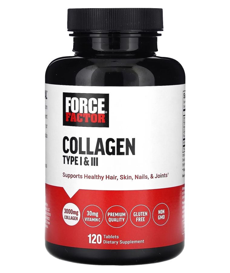 Force Factor Collagen Type I & III 120 Tablets