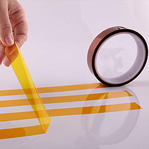 EQUTY BAYMERS 2 Rolls 10mm X 33m 108ft Heat Tape,Heat Resistant Tape,Heat Transfer Tape,Thermal Tape,Sublimation Tape,Heat Vinyl Press Tape,No Residue,High Temperature Tape,Electronics,Soldering,Circuit Board - Image 3