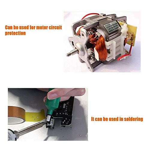 EQUTY BAYMERS 2 Rolls 10mm X 33m 108ft Heat Tape,Heat Resistant Tape,Heat Transfer Tape,Thermal Tape,Sublimation Tape,Heat Vinyl Press Tape,No Residue,High Temperature Tape,Electronics,Soldering,Circuit Board - Image 5