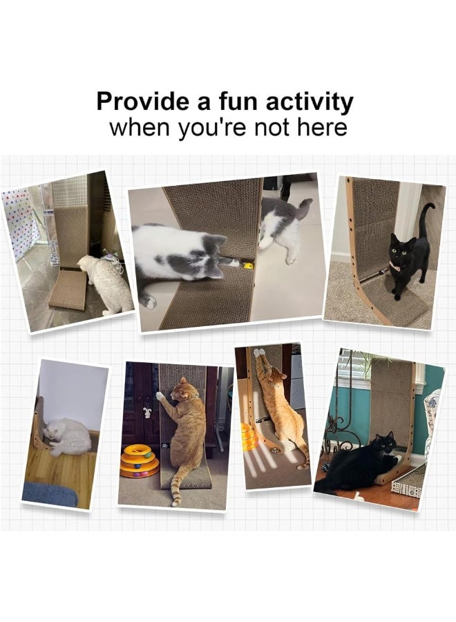NeoStyle Cat Scratching Board, Indoor Cat Scratching Board with Catnip, Wear-resistant, Protect Furniture from Damage, Suitable for Cats (L Type) - Image 5