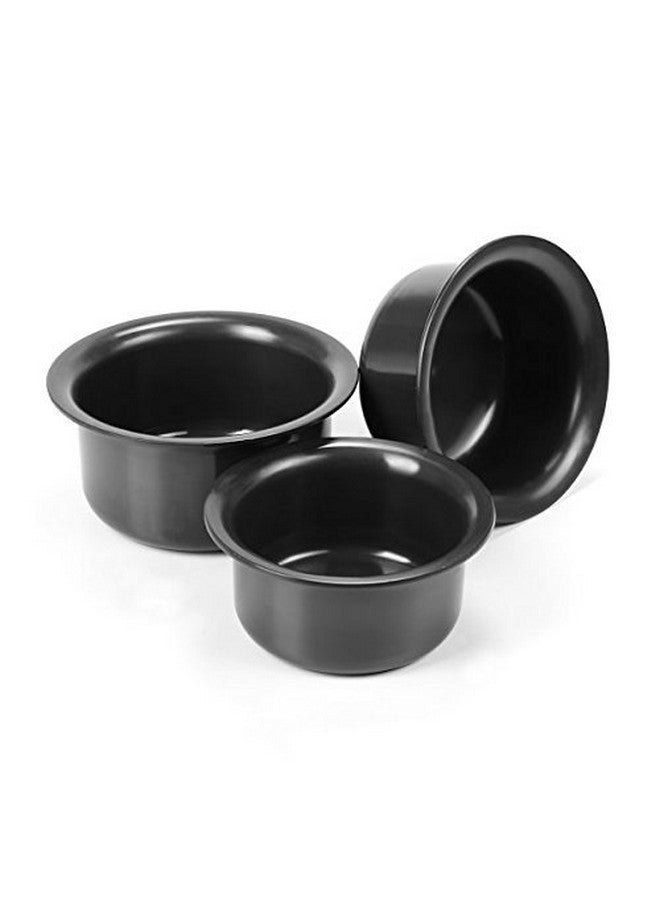 Sumeet Hard Anodized Tope Set | 3-Piece Heavy-Duty Patila Cookware (1.8L, 2.3L & 2.9L) | Induction & Gas Compatible | Scratch-Resistant, Rust-Free, Dishwasher-Safe (Black) - Image 1