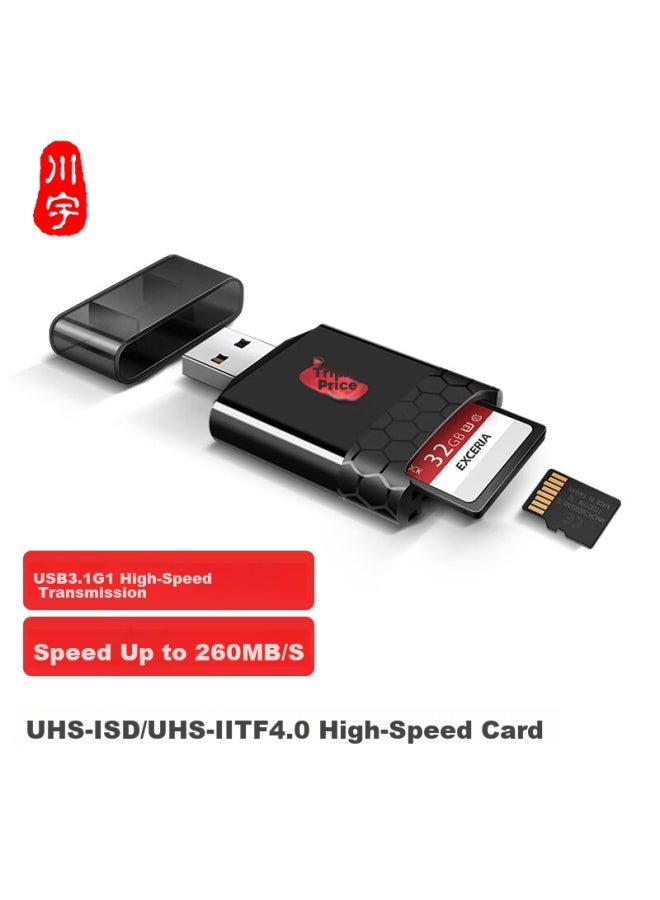 Chuanyu Usb 3.0 Multifunctional All-in Uhs-ii Sd/uhs-ii Tf High-speed Card Reader Supports Dslr Cameras, Dash Cams, And Memory Cards - Image 1