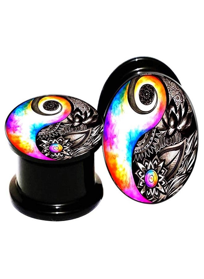 FLYUN Ear Gauges Plugs and Tunnels Ear Stretcher Expander 6mm-25mm Double Flared Screw Plug Piecing Jewelry (00G (10mm)) - Image 1