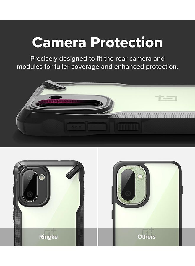 Ringke Fusion-X for OnePlus 15R Case , Clear Hard Back with Shockproof Protective Bumper Phone Cover for OnePlus 15R - Black black - Image 3