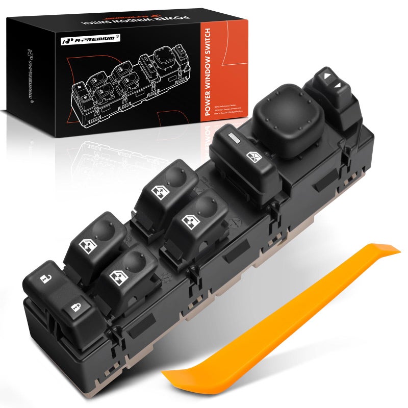APremium Driver Side Master Power Window Switch Compatible with Chevy GMC Cadillac Models 20032007 Escalade Avalanche Silverado Suburban Tahoe Sierra Yukon Replace 15883323 DWS220