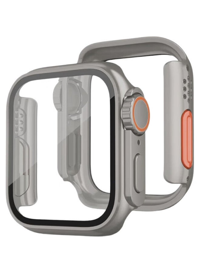 MSSM Ultra Thin Protective Case With Tempered Glass Screen Protector For Apple Watch Series 10/9, Full Coverage Ultra Protection Case For Apple Watch S10 42Mm - Image 1