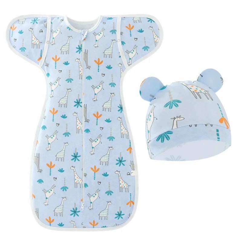 Y&D 100% Cotton Muslin Swaddle Blanket - Adjustable Newborn Sleeping Sack - Baby Wrap Swaddlers - Image 1