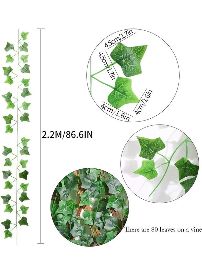 HOMESTAR 12-Piece Artificial Hanging Ivy Leaves multicolour 230cm - Image 4