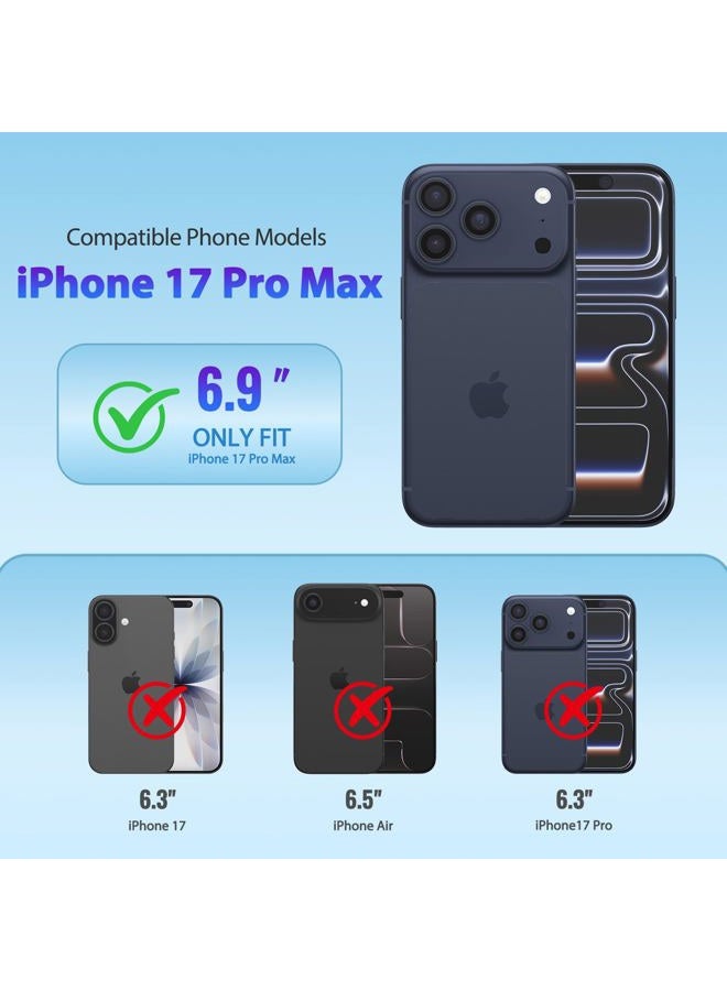 XcaseBar حافظة محفظة متوافقة مع آيفون 17 برو ماكس 6.9" مع حزام سحاب لحامل بطاقات الائتمان【حماية من RFID】، حافظة هاتف جلدية فليب فوليو مضادة للصدمات للنساء والرجال لحافظة آبل 17 برو ماكس باللون الأبيض - Image 2
