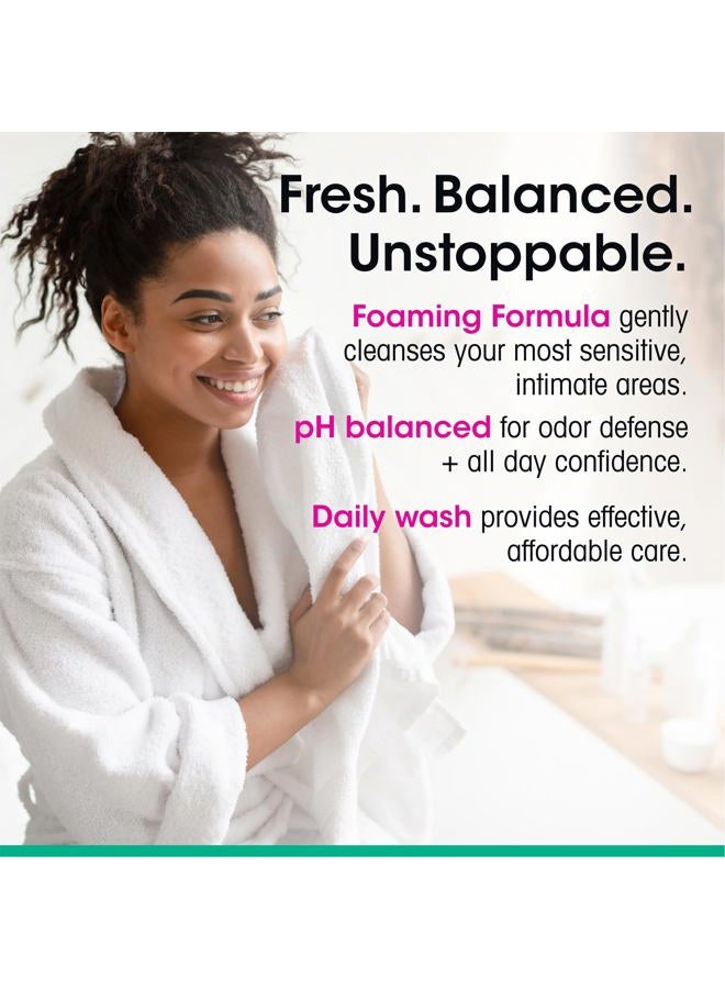 vH Essentials Foaming Feminine Wash - Fragrance Free - Ph Balanced, Hypoallergenic, Prebiotics, Natural Botanical Extracts and Vitamins - Odor Eliminating Formula - 6 Fl Oz - Image 3