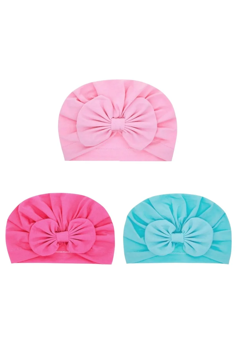 Bambimici 3 Pcs Tinytwist Baby Turban Set A