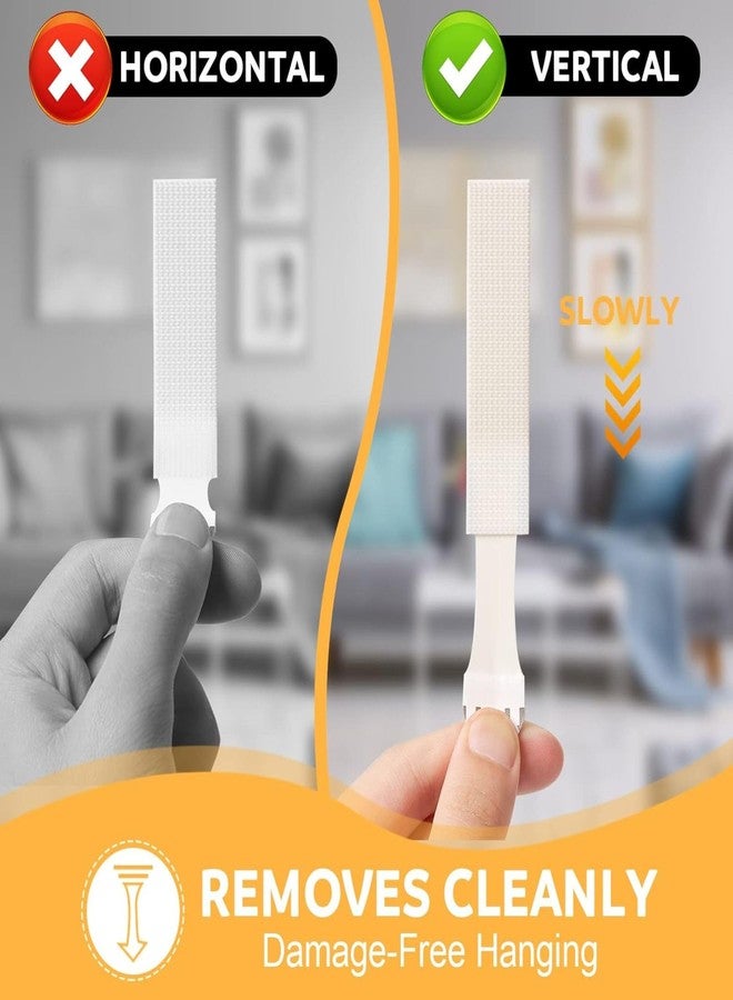 KIPSOME® 12 Pairs (24 Strips) Heavy Duty Picture Hanging Strips, Adhesive Wall Hanging Strips, Damage Free Picture Hangers No Nails, Removable Poster Strips for Canvas, Photos & Home Décor, 16*46mm - Image 5