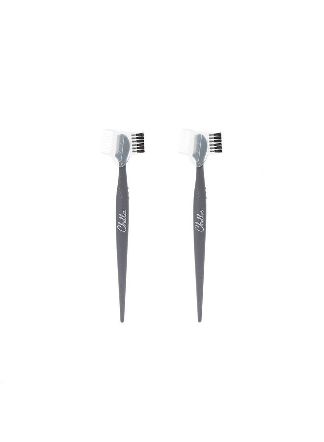 Chella Eyebrow Razor Brow Razor With Eyebrow Brush And Comb Pack Of 2 - Image 1