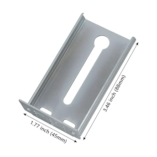 LONTAN 6 Pairs Rear Mounting Brackets for Drawer Slide Cabinet Bracket Drawer Track Guide Kitchen Replacement Parts for 1.77 inch Width Furniture Gildes - Image 2