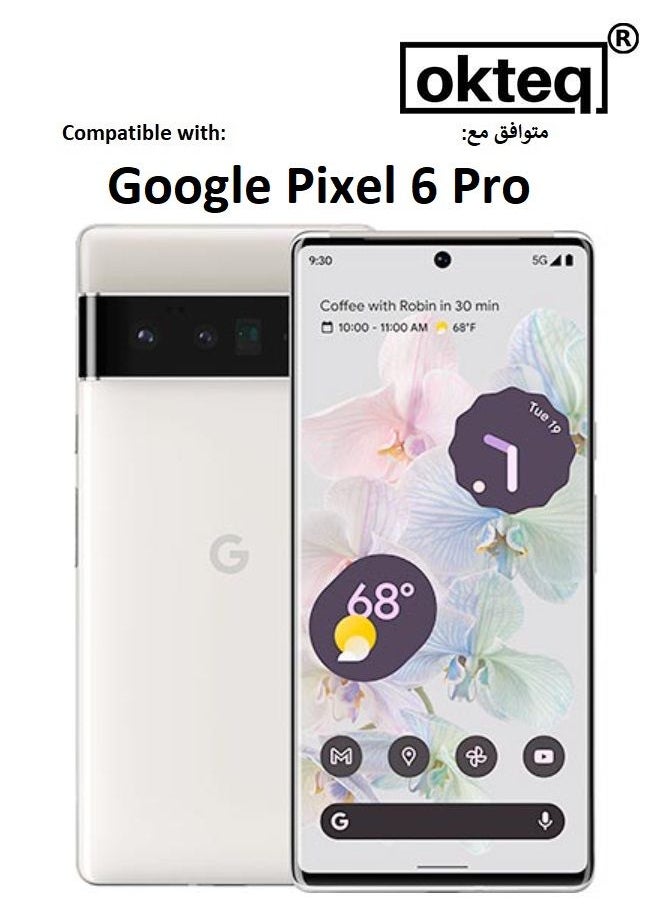 Okteq - TPU Protection and Hybrid Rigid Clear Back Cover Case Jon Snow for Google Pixel 6 Pro - Image 1