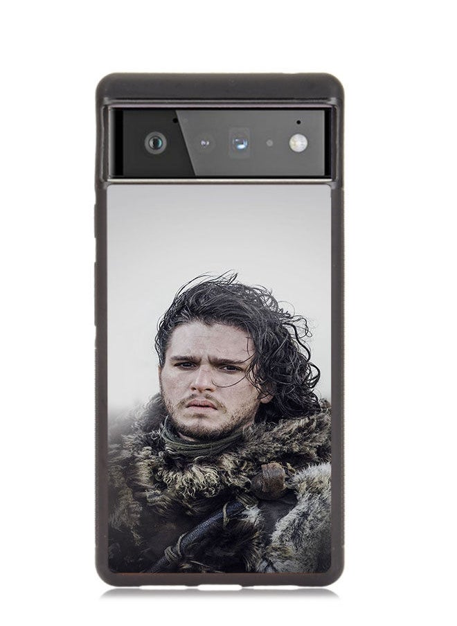 Okteq - TPU Protection and Hybrid Rigid Clear Back Cover Case Jon Snow for Google Pixel 6 Pro - Image 1