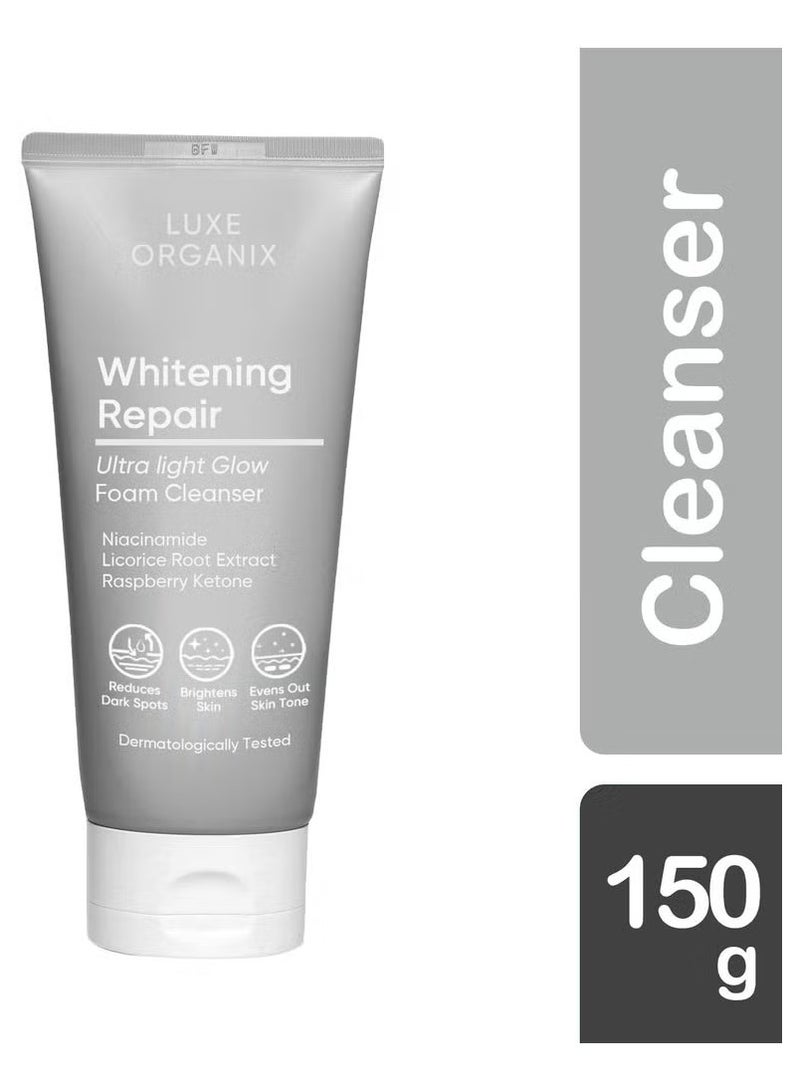 LUXE ORGANIX Luxe Organix Whitening Repair Ultra Light Glow Foam Cleanser