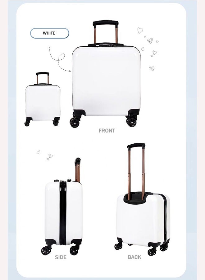 عربة أطفال حالة الكرتون حقيبة 20 بوصة طفل محمول المتداول حقيبة الفتيان والفتيات السفر العربة حالة ( مربع أبيض ) - Image 2