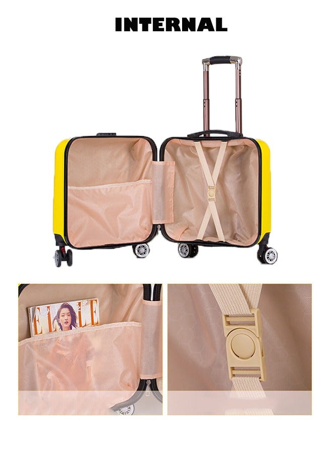 عربة أطفال حالة الكرتون حقيبة 20 بوصة طفل محمول المتداول حقيبة الفتيان والفتيات السفر العربة حالة ( مربع أبيض ) - Image 5