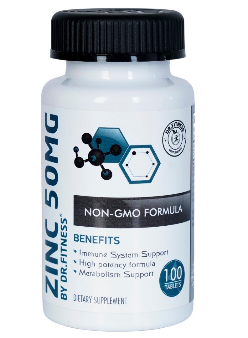 DR.FITNESS Vitamin D3 1500 IU -100 Tablets | Halal, Bone Strength & Immune System Booster | Made in USA & Zinc Immune Booster Support Dietary Supplement 50mg – 100 Tablets for Skin Health | Vegetarian Formula | Made in USA Bundle - Image 3