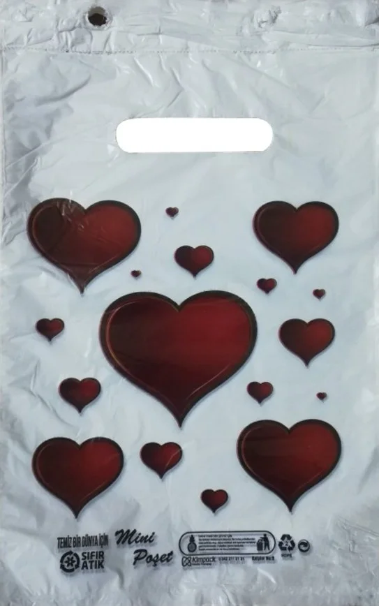 Kalbi Ticaret Kalpi Ticaret White Bag 100 Pcs No 0 Reinforced Bag 20 x 30 cm Passed Printed Block Bag